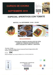 Taller de aperitivos con tomate (martes, 6)