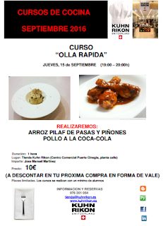 Taller de olla rápida (jueves, 15)