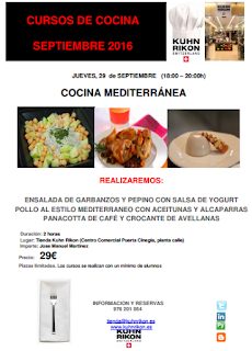 Taller de cocina mediterránea (jueves, 29)