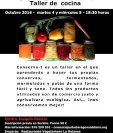 Taller de conservas (martes, 4, y miércoles, 5)