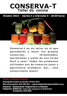 Taller de conservas (martes, 4, y miércoles, 5)