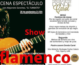 Cena y flamenco (jueves, 29)