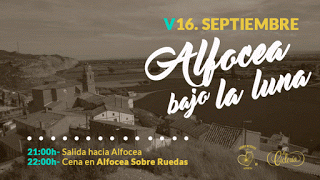 ALFOCEA. Ruta ciclista: Alfocea y cena bajo la luna (viernes, 16)