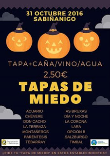 SABIÑÁNIGO. Tapas de miedo (lunes, 31)