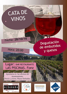 FONZ. Cata de vinos, quesos y embutidos (viernes, 28)