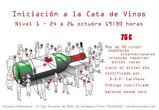 Curso de iniciación a la cata (del 24 al 26 de octubre)