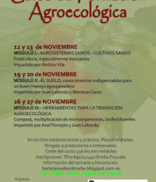 AÍNSA. Curso de Formación Agroecológica (fines de semana de noviembre)
