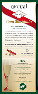 Cena maridada con Champagne Mumm y Conservas Olasagasti (jueves, 1)