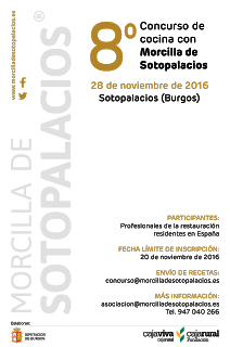 BURGOS. Abierta inscripción del Concurso de cocina con morcilla de Sotopalacios (hasta el domingo, 20)