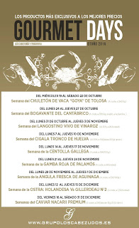 Gourmets Days con centolla gallega en LOS CABEZUDOS y TRAGANTÚA (del 21 al 24)