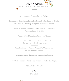 Jornadas Sabores de invierno, por 30 euros, en EL FORO (diciembre)