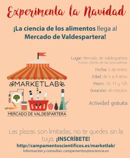 Taller de ciencia y alimentos para niños MarketLab (jueves, 5)