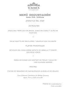 BARBASTRO. Menú degustación en RESTAURANTE SOMMOS, por 28 euros (enero y febrero)