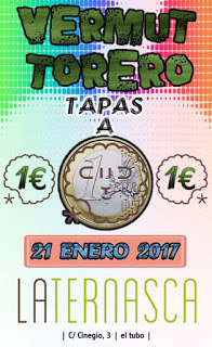 Vermú torero en LA TERNASCA, tapas a un euro (sábado, 21)