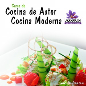 Curso de cocina de autor-moderna en AZAFRÁN (de martes a jueves, del 7 al 9)