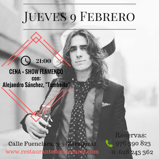 Cena y flamenco (jueves, 9)