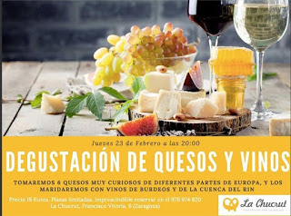 Degustación de quesos y vinos (jueves, 23)