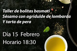 Taller de cocina vegetariana (miércoles, 15)