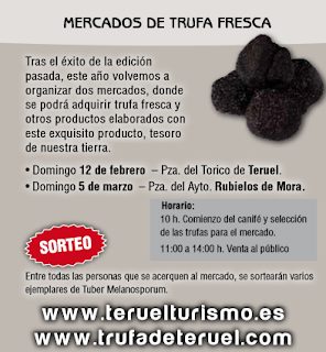 RUBIELOS DE MORA. Mercado de trufa fresca (domingo, 5)