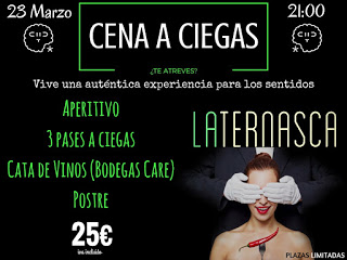 Cena a ciegas en LA TERNASCA, por 25 euros (jueves, 23)