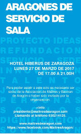 I Congreso aragonés de servicio de sala (lunes, 27)