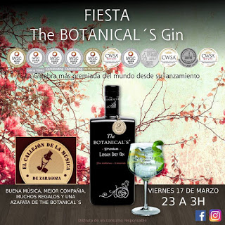 Degustación de ginebras (viernes, 17)