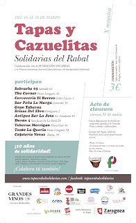 Cata clausura de la X Muestra de tapas y cazuelitas solidarias del Rabal (viernes, 31)