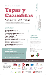 Cata clausura de la X Muestra de tapas y cazuelitas solidarias del Rabal (viernes, 31)