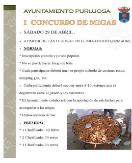 PURUJOSA. I Concurso de Migas (sábado, 29)