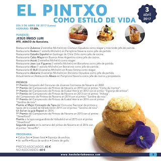 HUESCA. Talleres Huesca la Magia de la Gastronomía 2017. El pintxo como estilo de vida (lunes, 3)