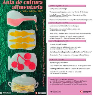 Aula de Cultura Alimentaria “A orillas del Ebro” (jueves de junio)