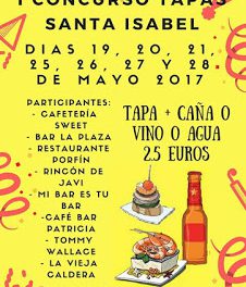 I Concurso de Tapas Santa Isabel (del 19 al 21 y del 25 a 28 de mayo)