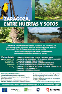 Visitas guiadas “Zaragoza, entre huertas y sotos” (domingos de junio)