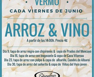 Vermú especial “Arroz & Vino” (viernes de junio)