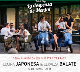 Cena maridada de cocina japonesa y cerveza Balate (martes, 6)