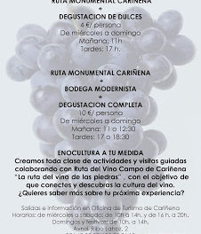 CARIÑENA. Visitas guiadas gastronómicas (de miércoles a domingo, hasta el 31 de agosto)