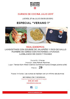 Curso de cocina especial verano (jueves, 27)