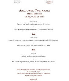 II Experiencia Culinaria en Aragonia (jueves, 13)