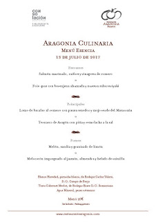 II Experiencia Culinaria en Aragonia (jueves, 13)