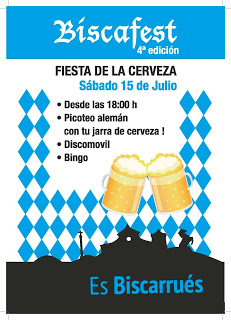 BISCARRUÉS. Fiesta de la cerveza (sábado, 15)