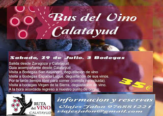 Bus del vino Calatayud (sábado, 29)