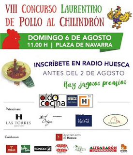 HUESCA. VIII Concurso de pollo al chilindrón (hasta el 2 de agosto)