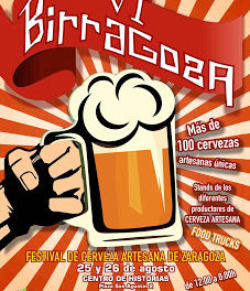 Birragoza, Festival de la cerveza artesana de Zaragoza (días 25 y 26, viernes y sábado)