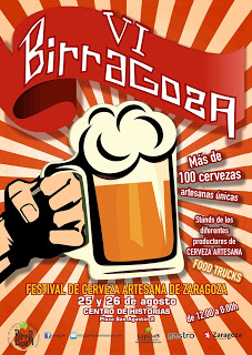 Birragoza, Festival de la cerveza artesana de Zaragoza (días 25 y 26, viernes y sábado)