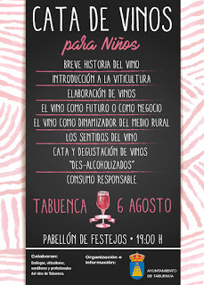 TABUENCA. Cata de vino para niños (domingo, 6)