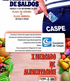 CASPE. XXI Mercado de Saldos y X Mercado de Alimentación (sábado, 9)
