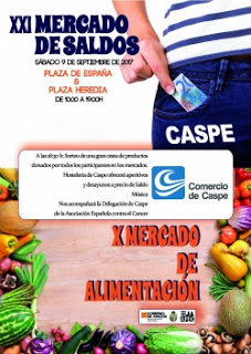 CASPE. XXI Mercado de Saldos y X Mercado de Alimentación (sábado, 9)