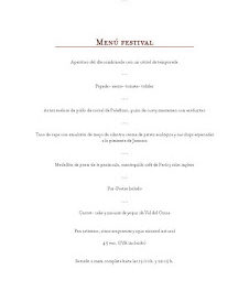 Nuevo Menú Festival en ARAGONIA PALAFOX (hasta finales de otoño)