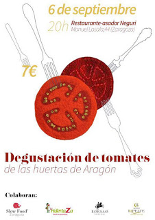 Degustación de tomates de Aragón (miércoles, 6)