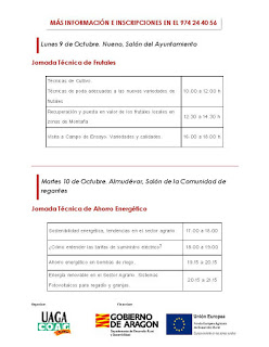 HOYA DE HUESCA. Semana agraria (del 9 al 13)